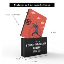 Load image into Gallery viewer, Behind-the-Scenes Wonder Award