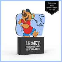Load image into Gallery viewer, Leaky Headphones Award