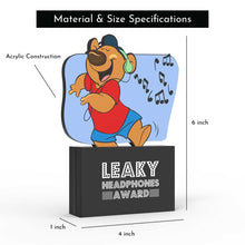Load image into Gallery viewer, Leaky Headphones Award