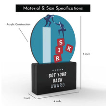 Load image into Gallery viewer, Got Your Back Award