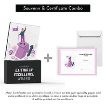 Load image into Gallery viewer, Exiting in Excellence Award