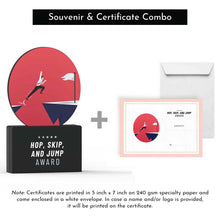 Load image into Gallery viewer, Hop, Skip, and Jump Award