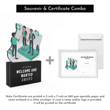 Load image into Gallery viewer, Welcome and Wanted Award