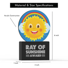 Load image into Gallery viewer, Ray of Sunshine Award
