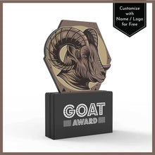 Load image into Gallery viewer, GOAT Award

