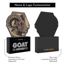 Load image into Gallery viewer, GOAT Award
