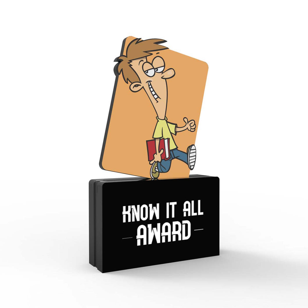 Know-it-all  Award