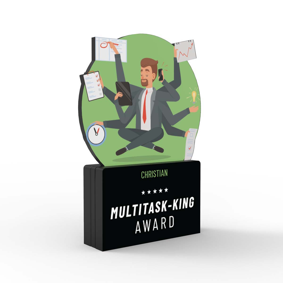 Multitask-King Award โ Engrave - Awards and More